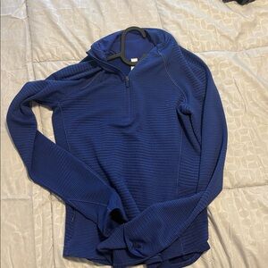 Lululemon Athletica Textured Blue Top